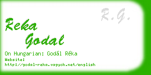 reka godal business card